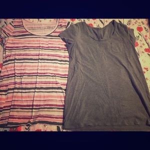 2 maternity fitted t shirts